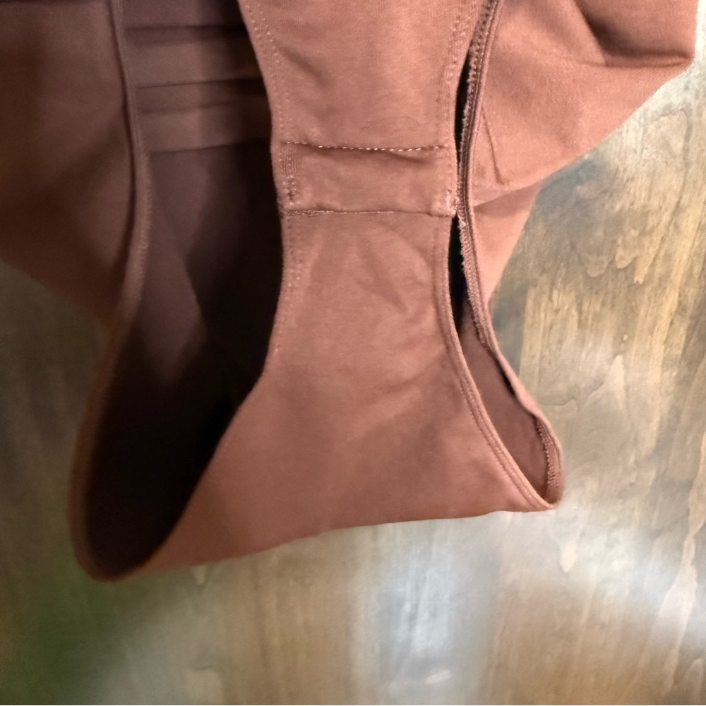 Chic Brown Bodysuit from A New Day women’s Size L square neck built in shelf bra - Picture 4 of 10